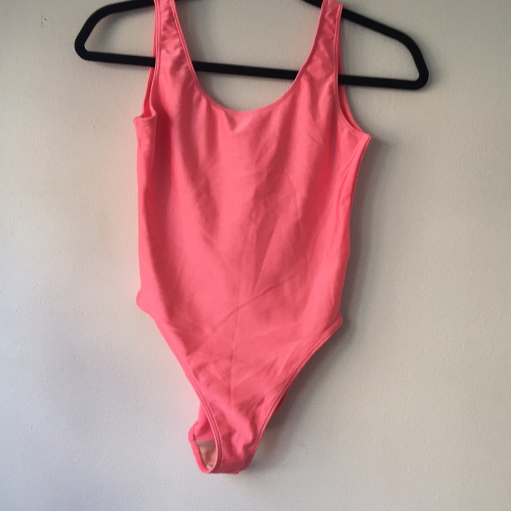 American apparel leotard orange/pink